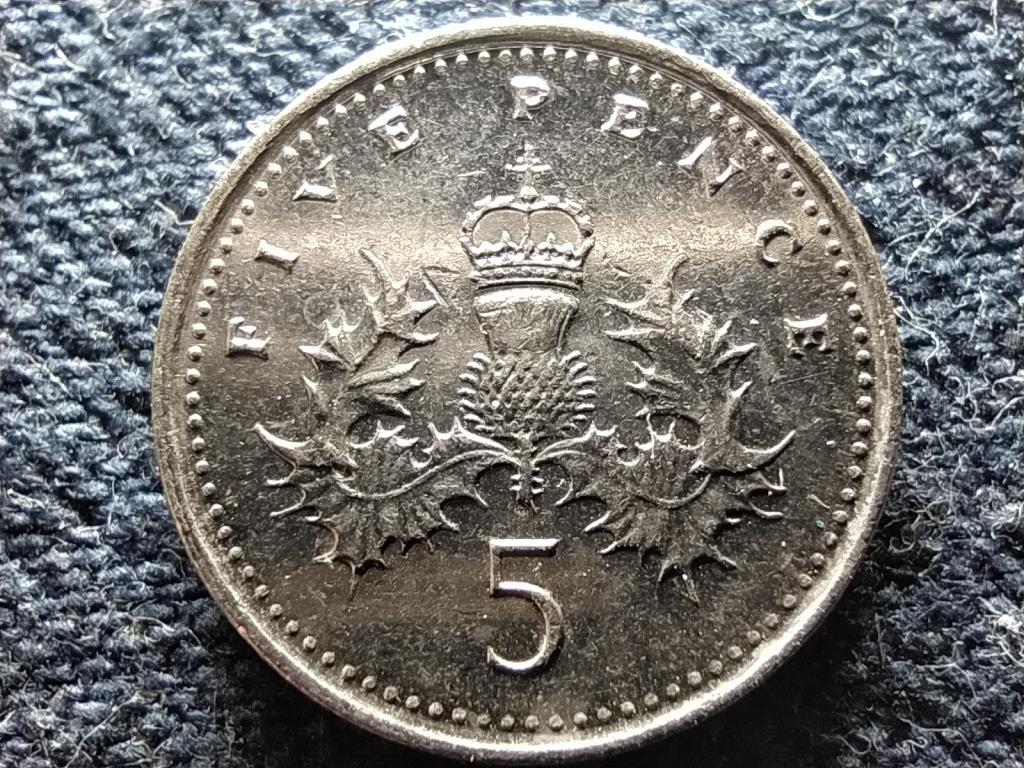 Anglia II. Erzsébet (1952-) 5 Penny 2001