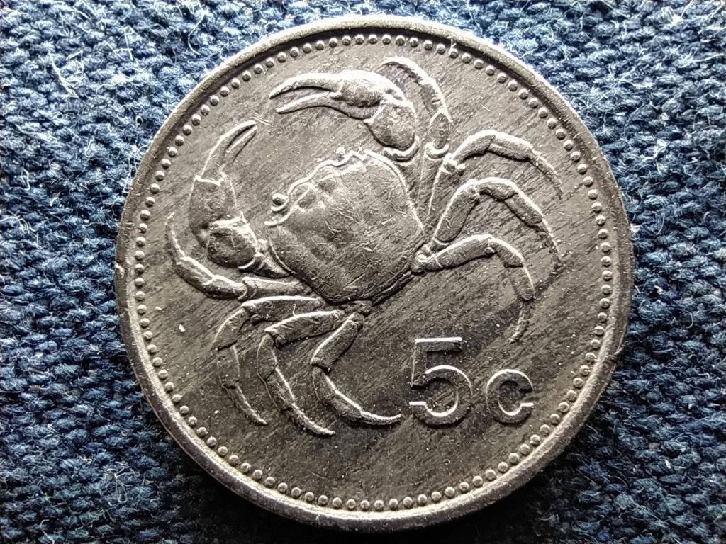 Málta édesvízi rák 5 cent 1986