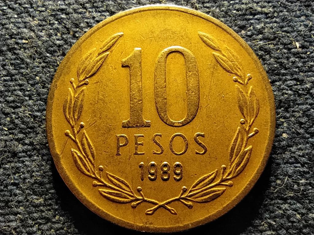 Chile 10 peso 1989 So