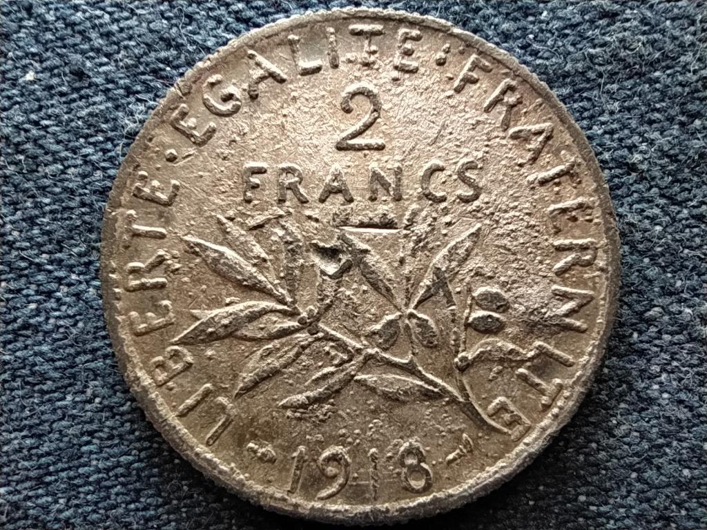 Franciaország 2 frank 1918 hamis