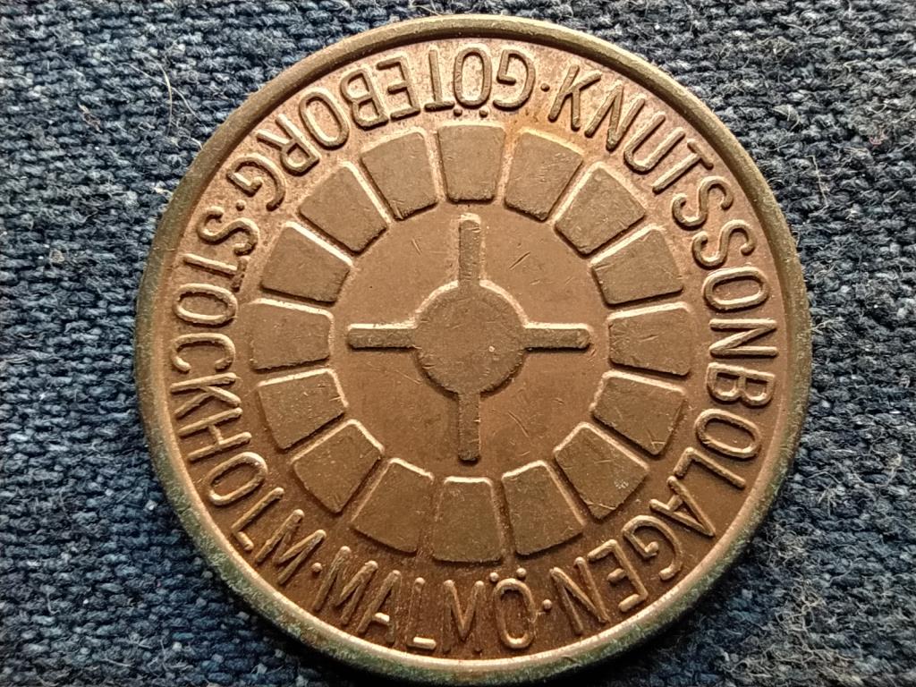 Svédország Stockholm kaszinó zseton bronz 3,4g 20mm