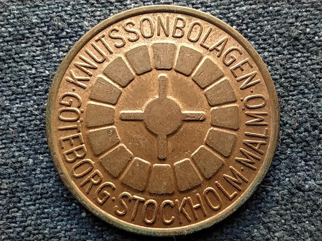 Svédország Stockholm kaszinó zseton bronz 3,4g 20mm
