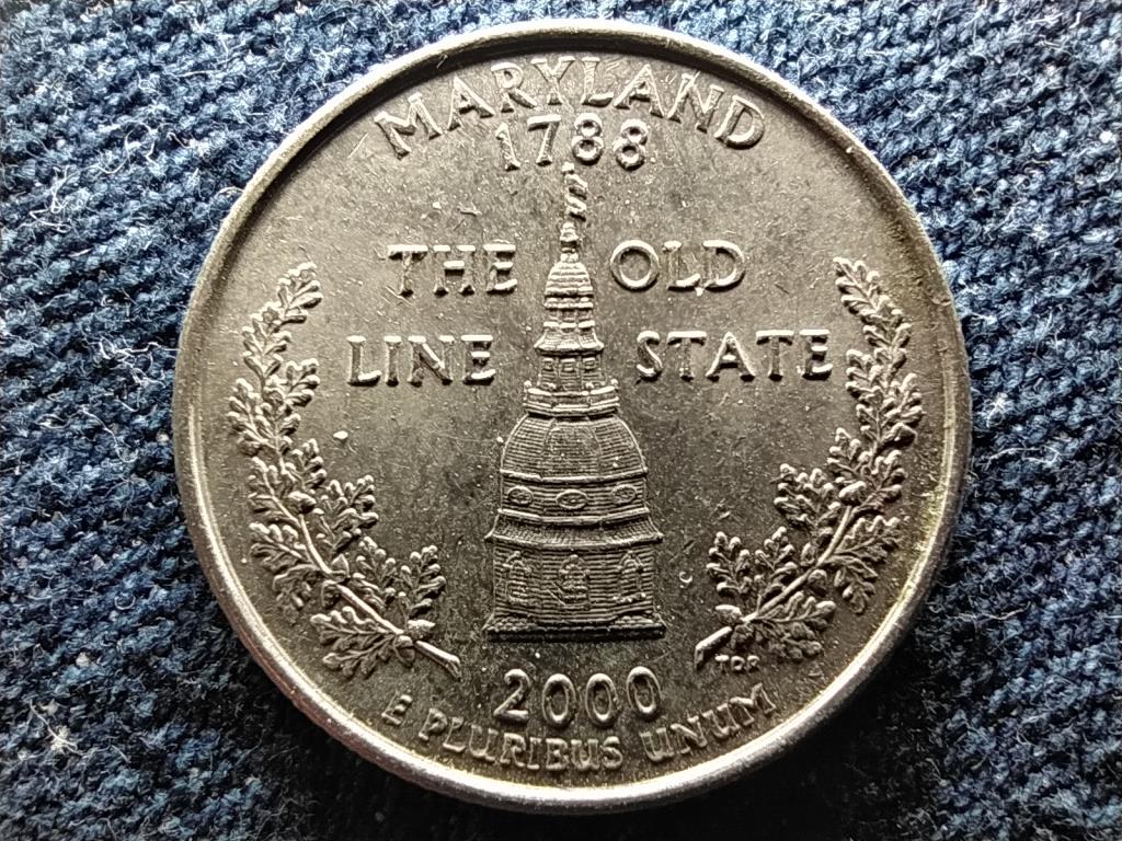 USA 50 State Quarters Maryland 1/4 Dollár 2000 P