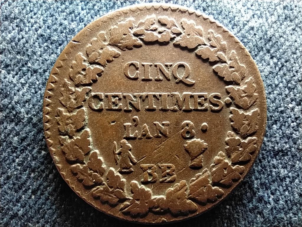 Franciaország 5 Centimes 1799 BB 