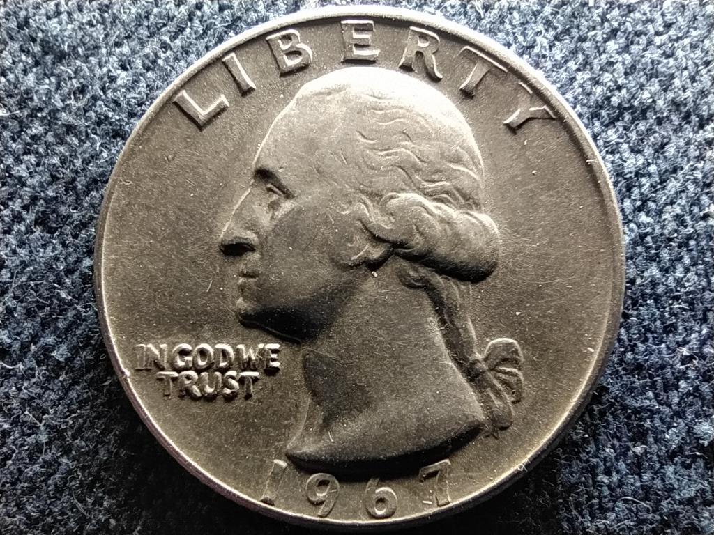 USA Washington quarter dollar 1/4 Dollár 1967