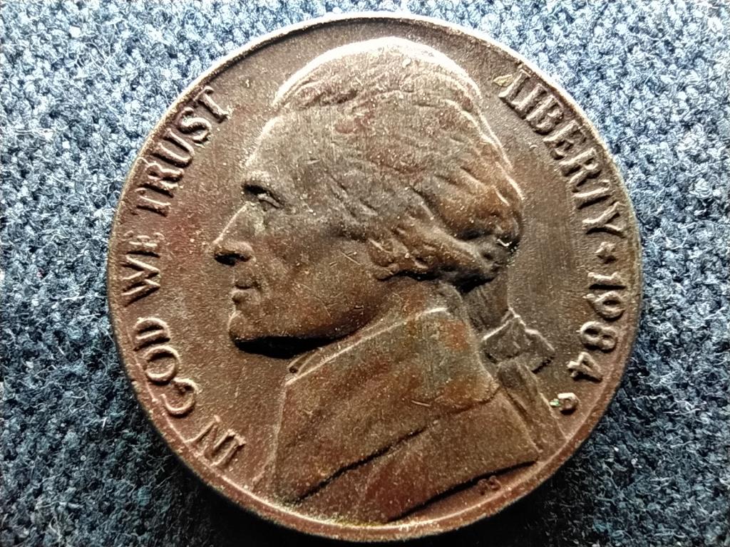 USA Jefferson nikkel Monticello 5 Cent 1984 D