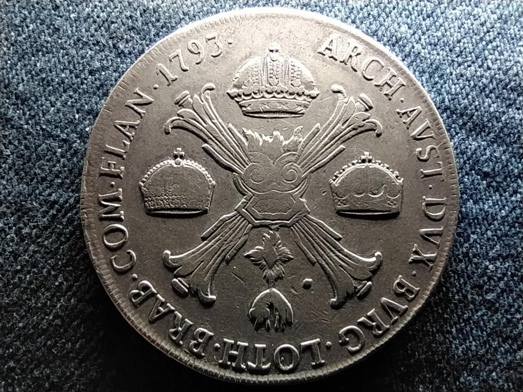 Ausztria Osztrák-hollandia (Belgium) .873 ezüst 1 koronatallér 1793 M