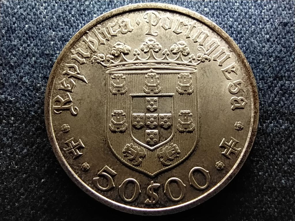 Portugália Pedro Alvares Cabral .650 ezüst 50 Escudo 1968