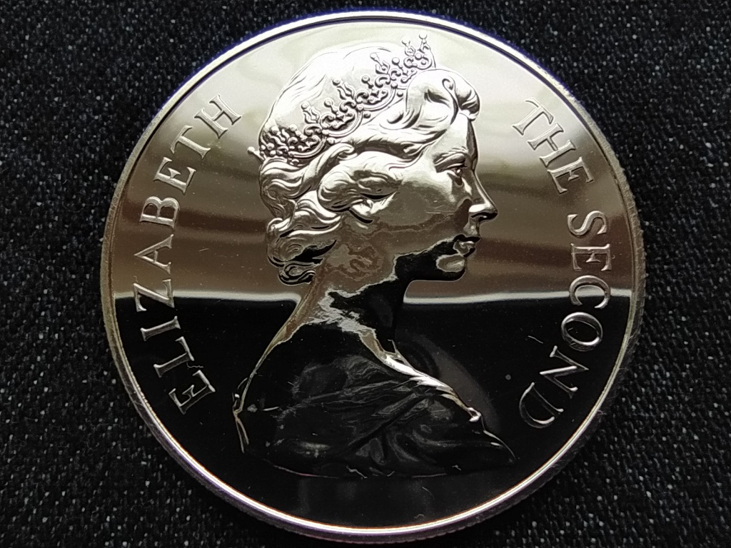 Szent Ilona A visszaállított brit uralom 300. évfordulója .925 ezüst 25 penny 1973