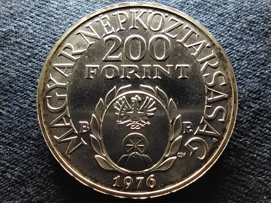 II. Rákóczi Ferenc születésének 300. évfordulója .640 ezüst 200 Forint 1976 BP BU