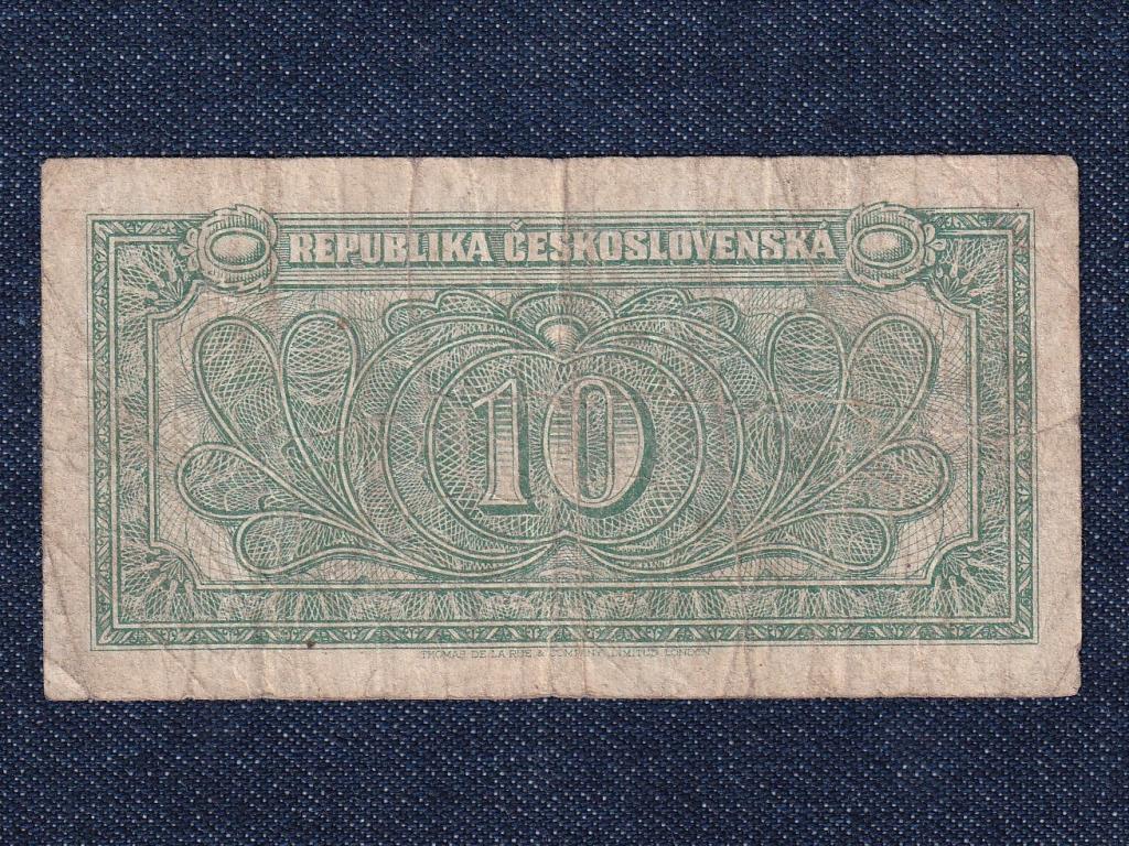 Csehszlovákia 10 Korona bankjegy 1945