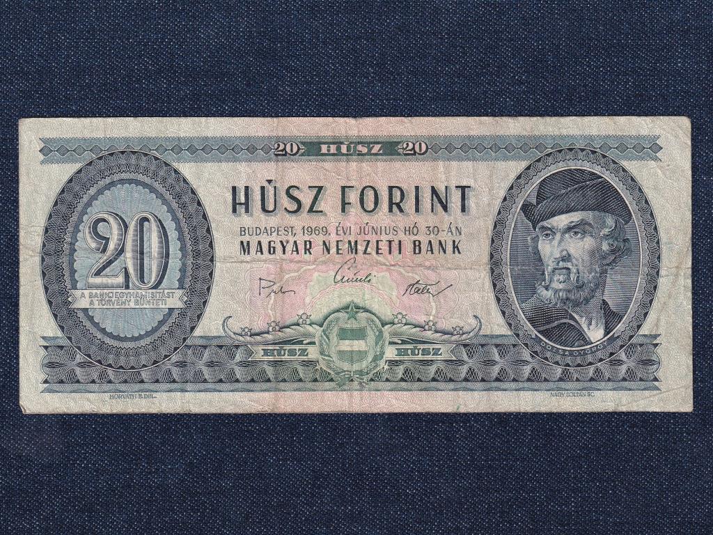 Népköztársaság (1949-1989) 20 Forint bankjegy 1969