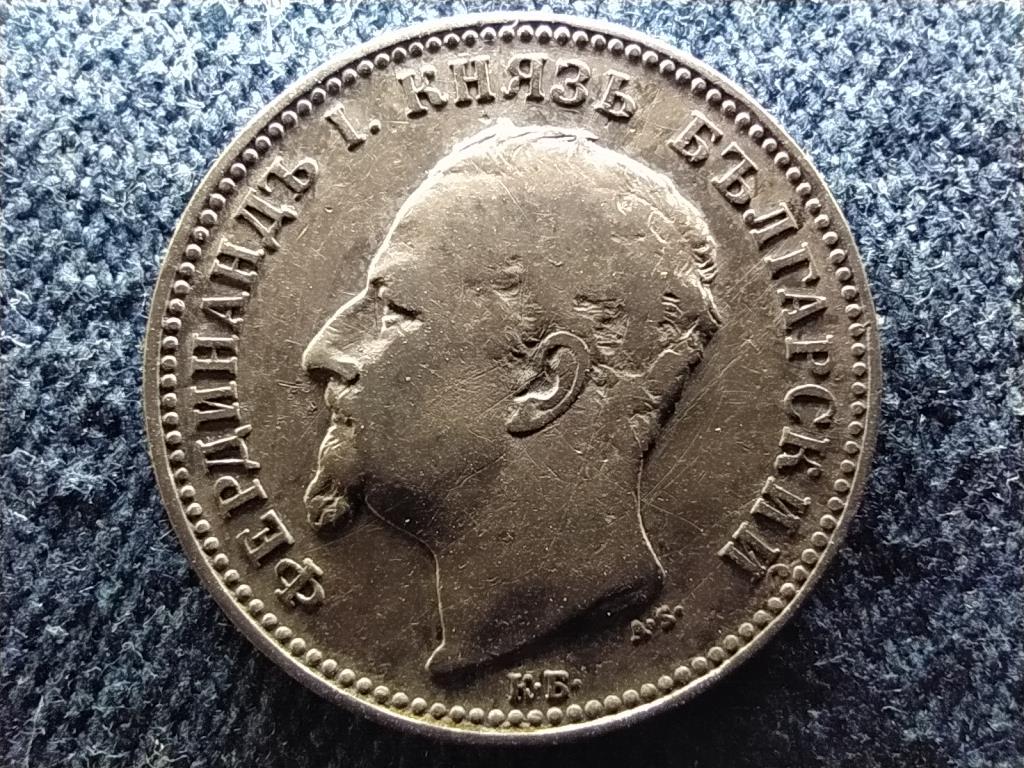 Bulgária I. Ferdinánd (1887-1918) .835 ezüst 1 Leva 1891 КБ