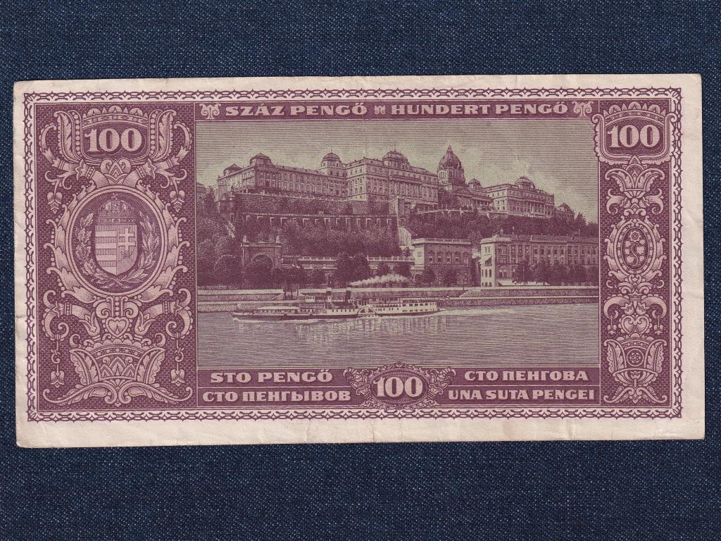H&aacute;bor&uacute; ut&aacute;ni infl&aacute;ci&oacute;s sorozat (1945-1946) 100 Pengő bankjegy 1945