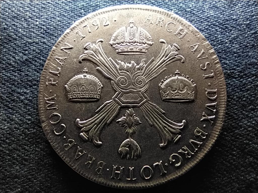 Ausztria II. Lipót (1790-1792) .873 ezüst 1 koronatallér 1792 M