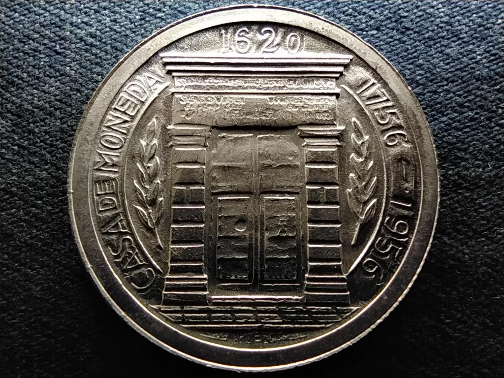 Kolumbia Popayan Mint 200. évfordulója .900 ezüst 1 Pezó 1956