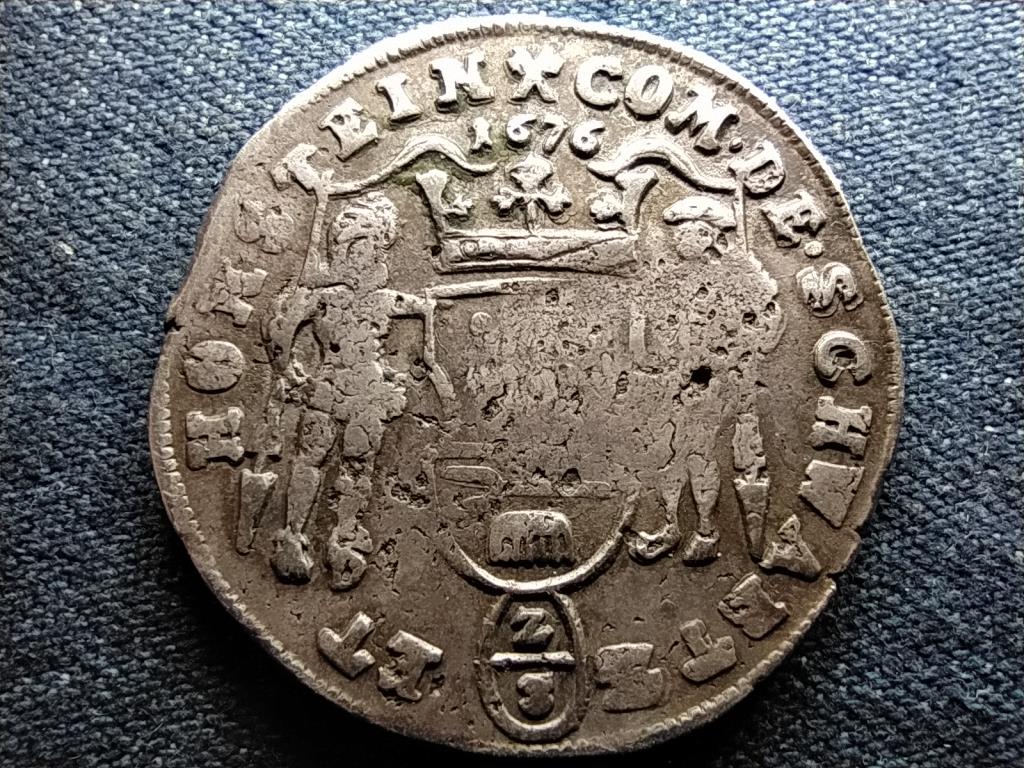 Német Államok Schwarzburg-Arnstadt és Sondershausen ezüst 2/3 Tallér 1676 
