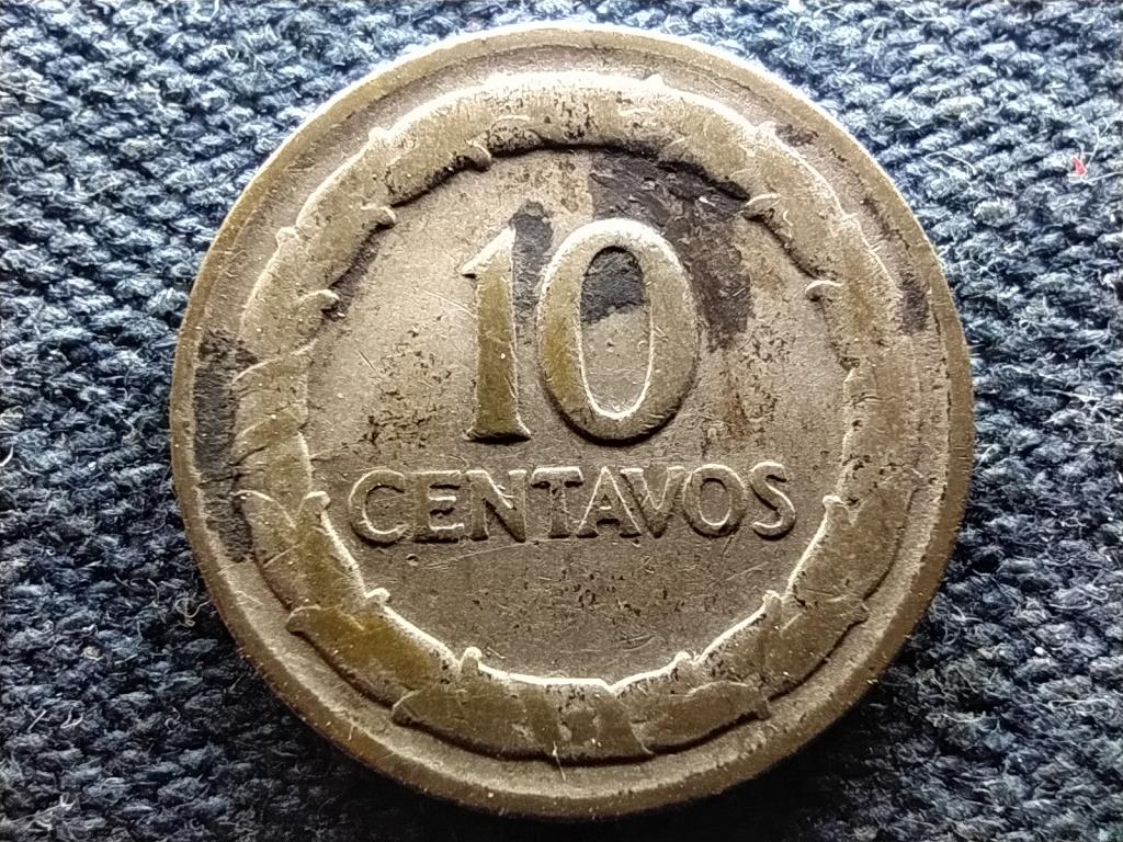 Kolumbia Köztársaság (1886- ) .500 ezüst 10 centavo 1946 B
