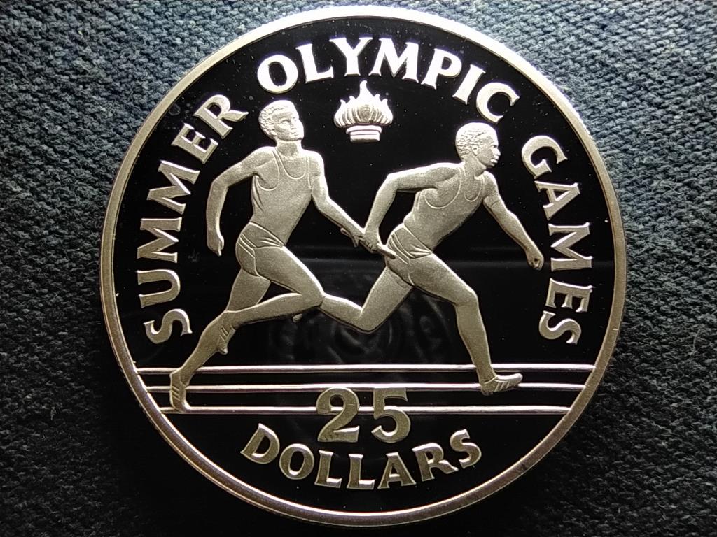 Jamaica Nyári Olimpiai Játékok 1988, Szöul .925 ezüst 25 Dollár 1988 CHI PP