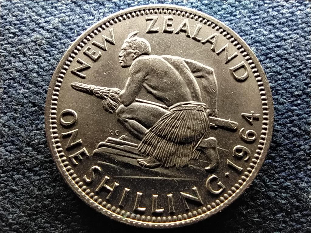 Új-Zéland II. Erzsébet 1 shilling 1964