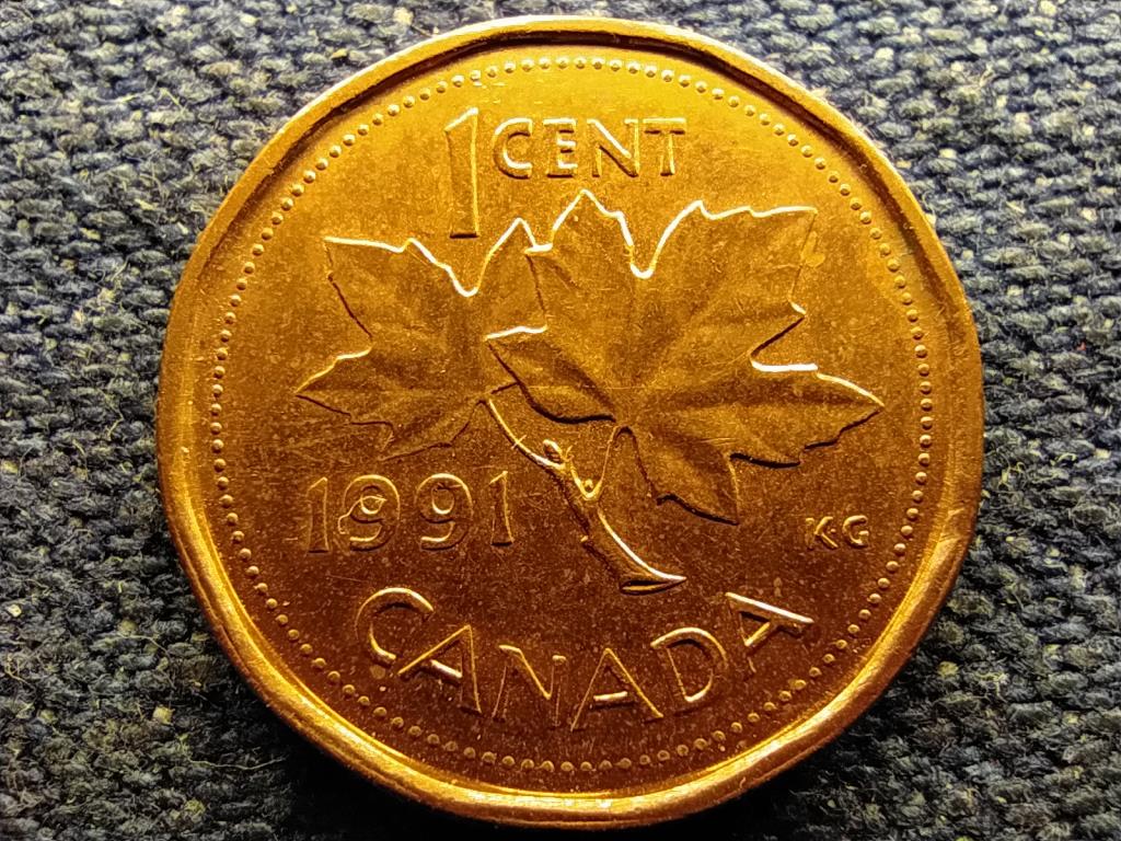Kanada II. Erzsébet 1 Cent 1991
