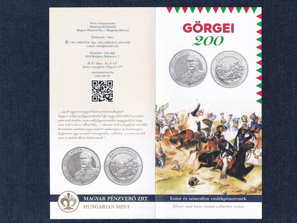 Görgei Artúr születésének 200. évfordulójára 2000 Forint 2018 prospektus