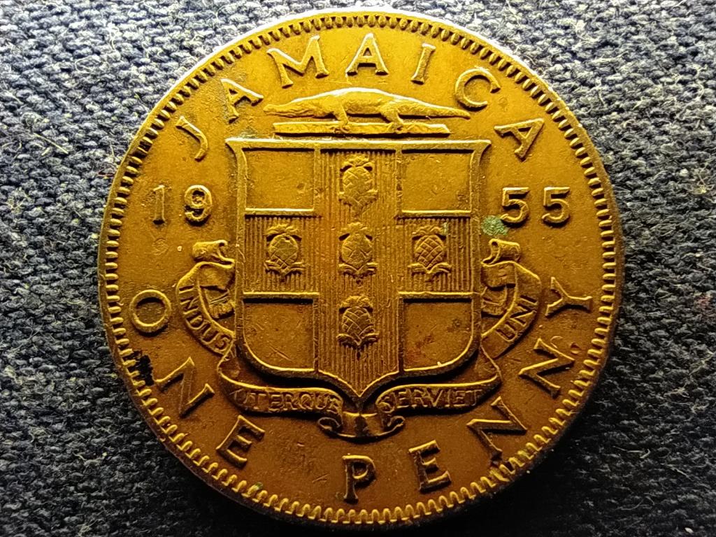 Jamaica II. Erzsébet (1952-) 1 penny 1955