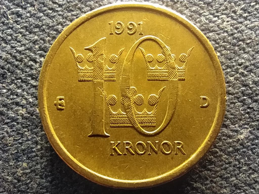 Svédország XVI. Károly Gusztáv (1973-) 10 Korona 1991 D