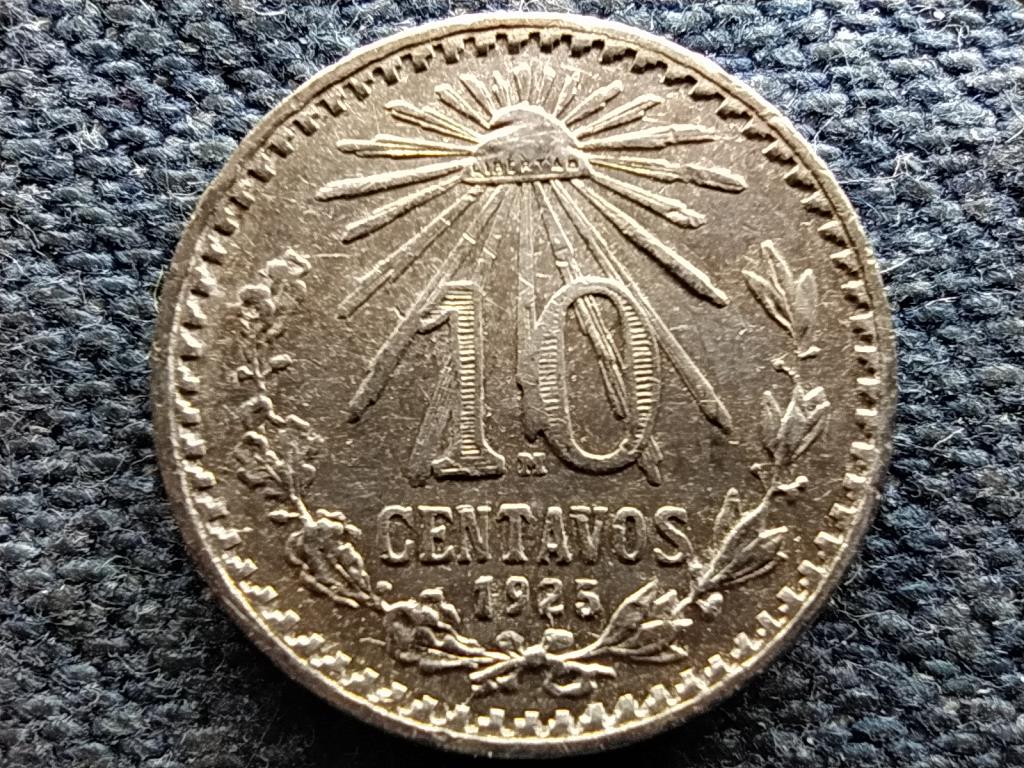 Mexikó Mexikói Egyesült Államok (1905-) .720 ezüst 10 centavó 1925 Mo