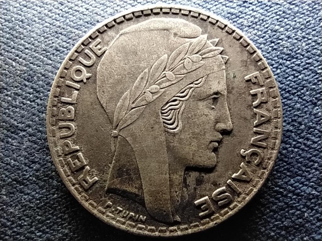 Franciaország Harmadik Köztársaság .680 ezüst 20 frank 1938