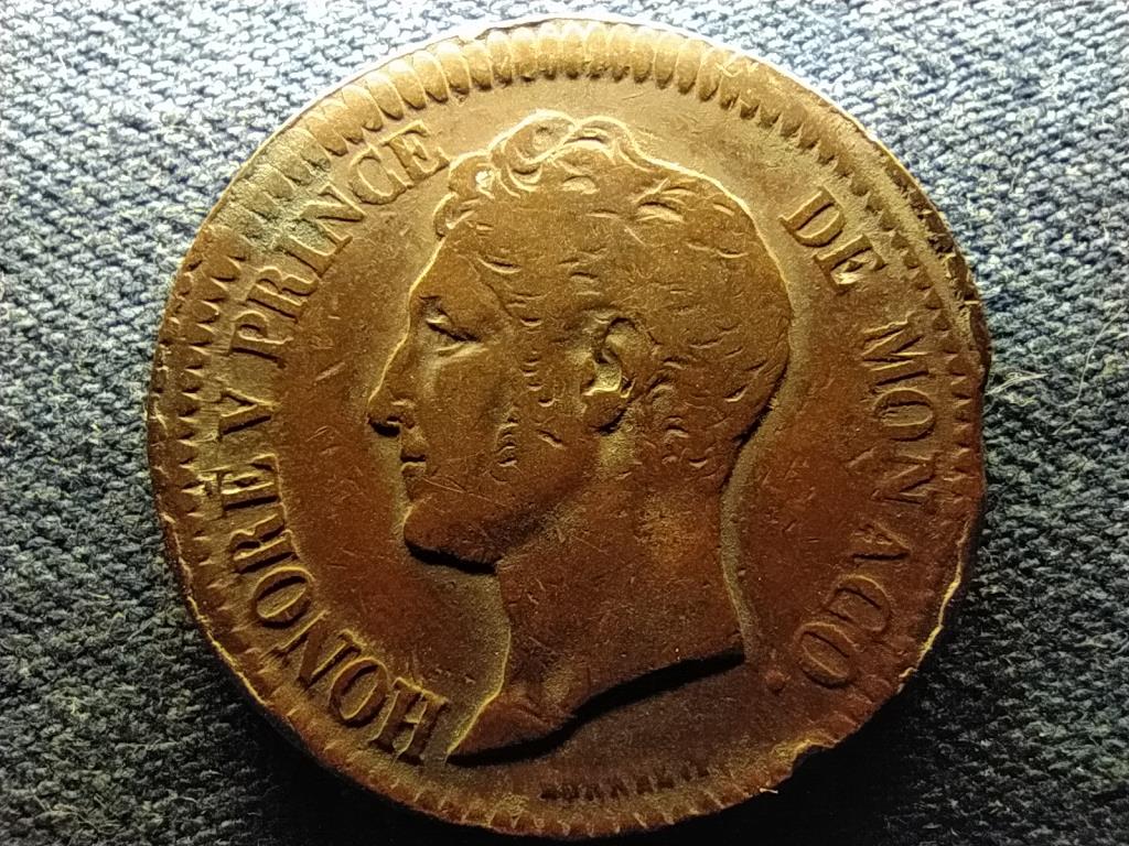 Monaco V. Honoré (1819-1841) 1 decime 1838 