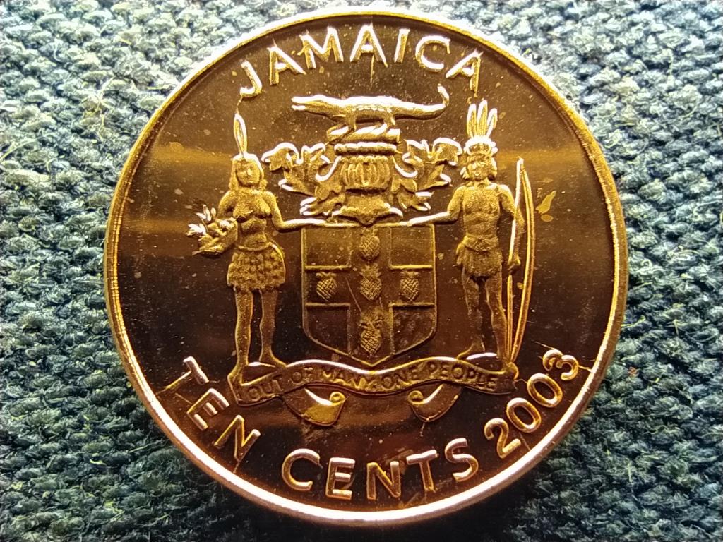 Jamaica II. Erzsébet (1952-) 10 cent 2003 UNC FORGALMI SORBÓL