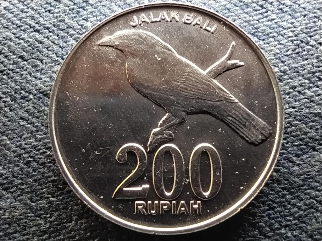 Indonézia Jalak Bali 200 rúpia 2003 UNC FORGALMI SORBÓL