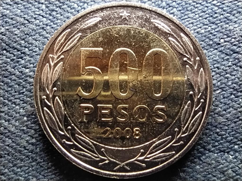 Chile 500 peso 2008 So UNC FORGALMI SORBÓL