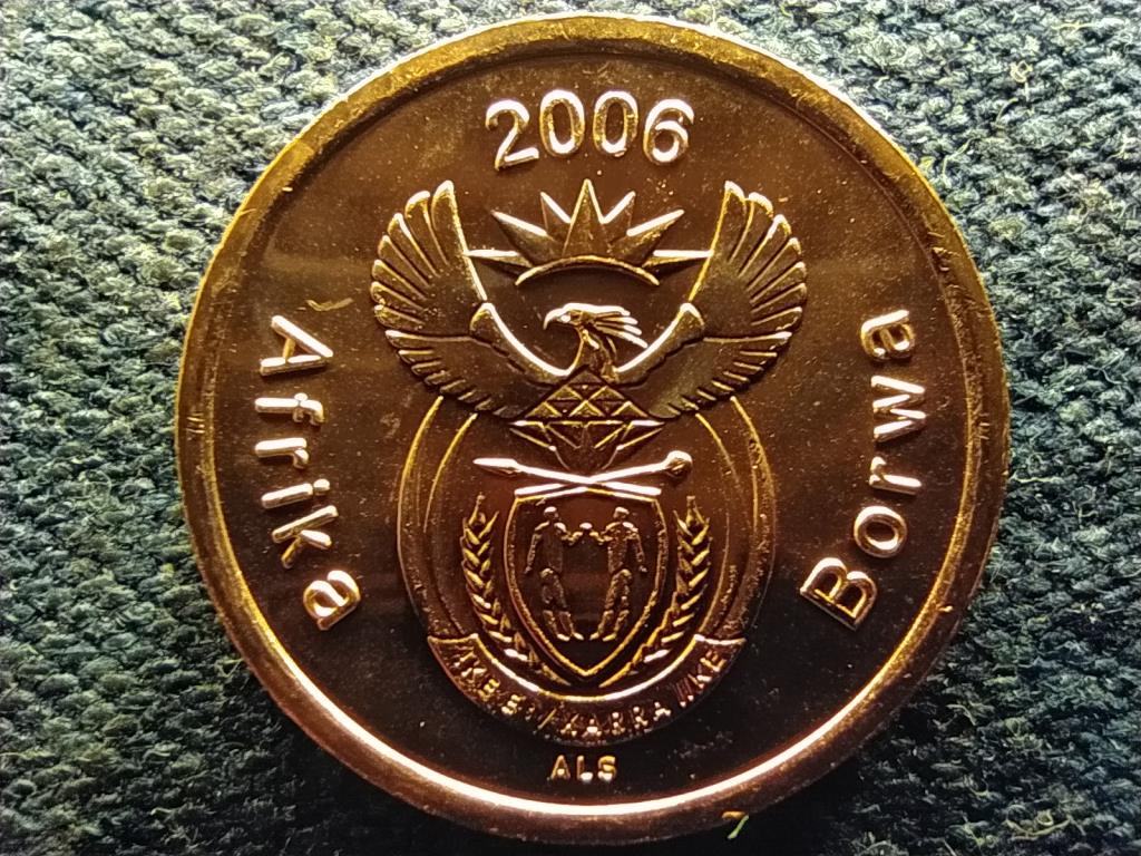 Dél-Afrikai Köztársaság Afrika Borwa 5 Cent 2006 UNC FORGALMI SORBÓL