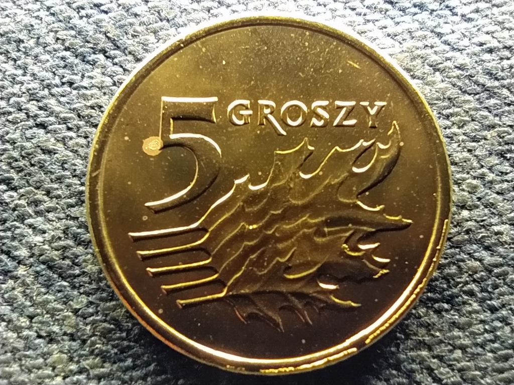 Lengyelország 5 groszy 2007 MW UNC FORGALMI SORBÓL