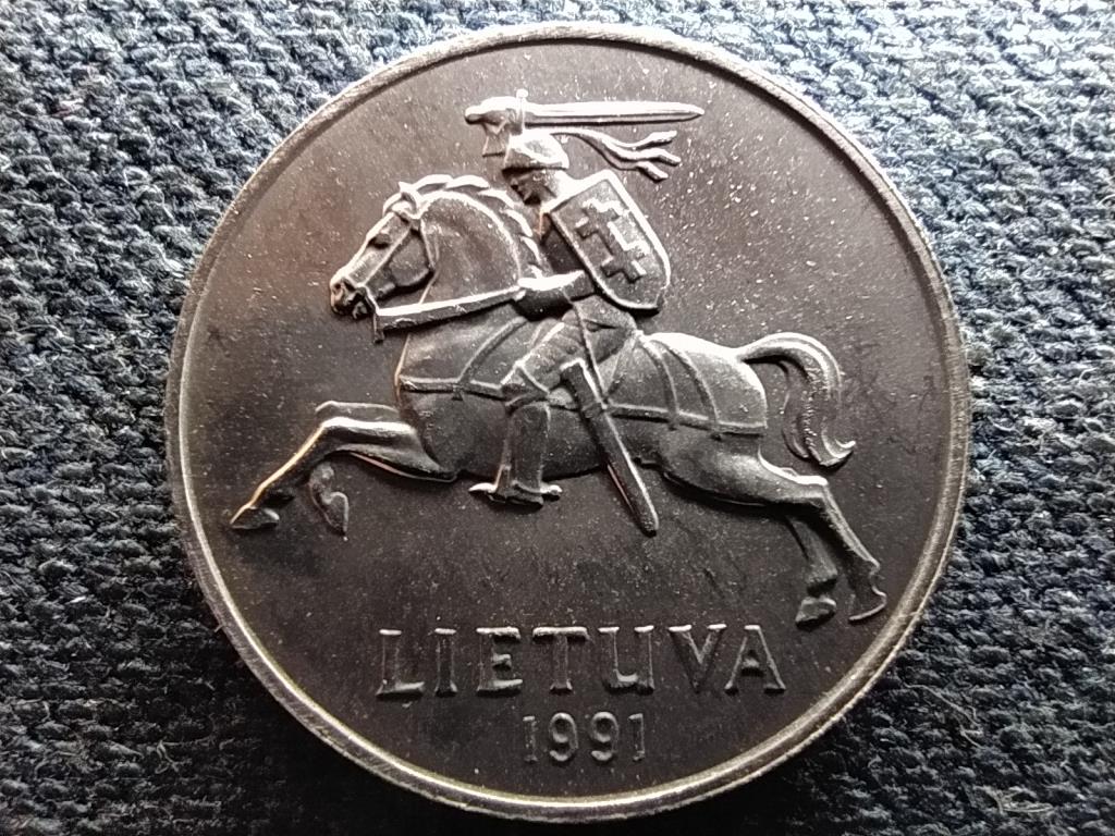 Litvánia 2 cent 1991 UNC FORGALMI SORBÓL