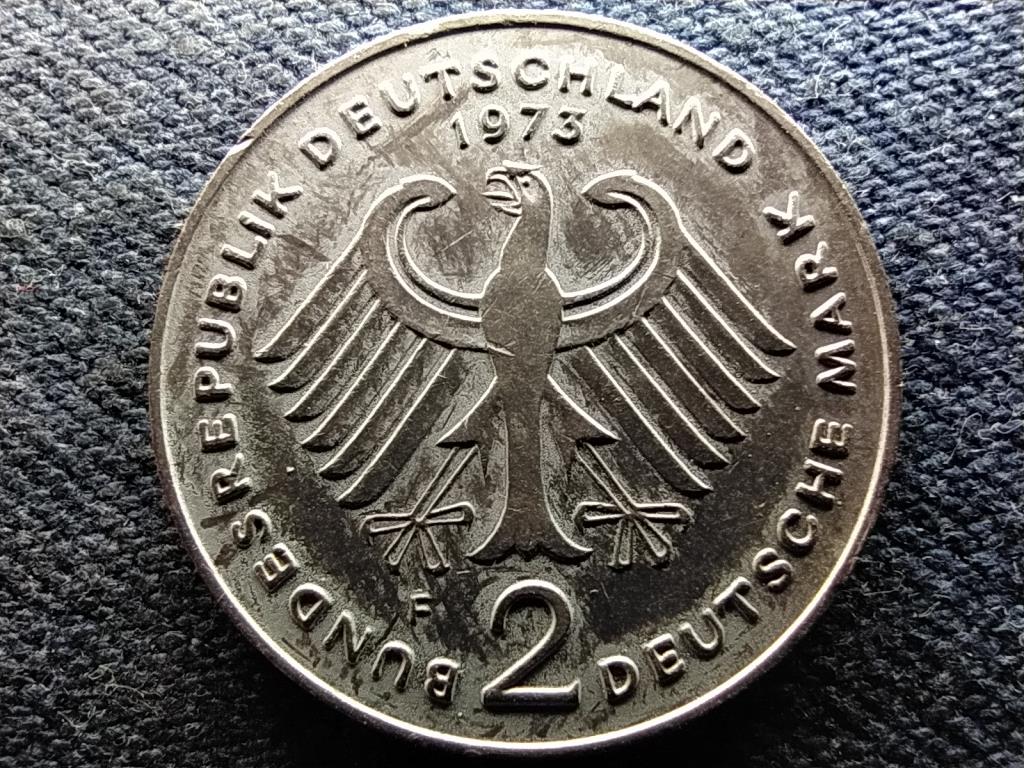 Németország 20 éves az NSZK Konrad Adenauer 2 Márka 1973 F