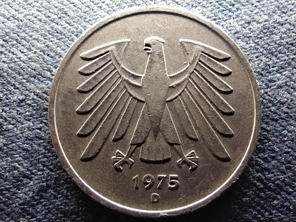 Németország NSZK (1949-1990) 5 Márka 1975 D