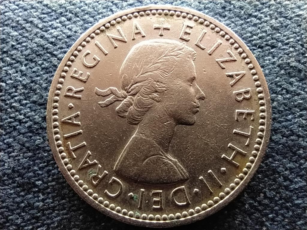 Anglia II. Erzsébet (1952-) skót címerpajzs 1 Shilling 1956