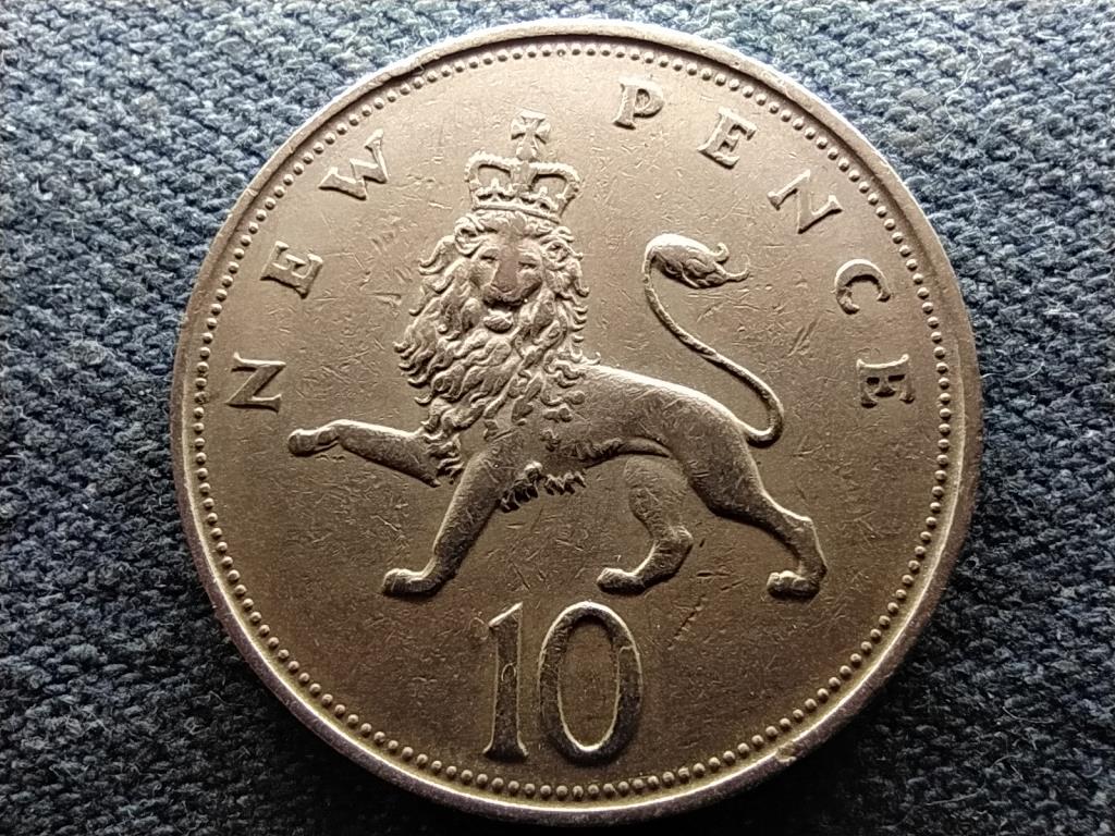 Anglia II. Erzsébet (1952-) 10 Új Penny 1968