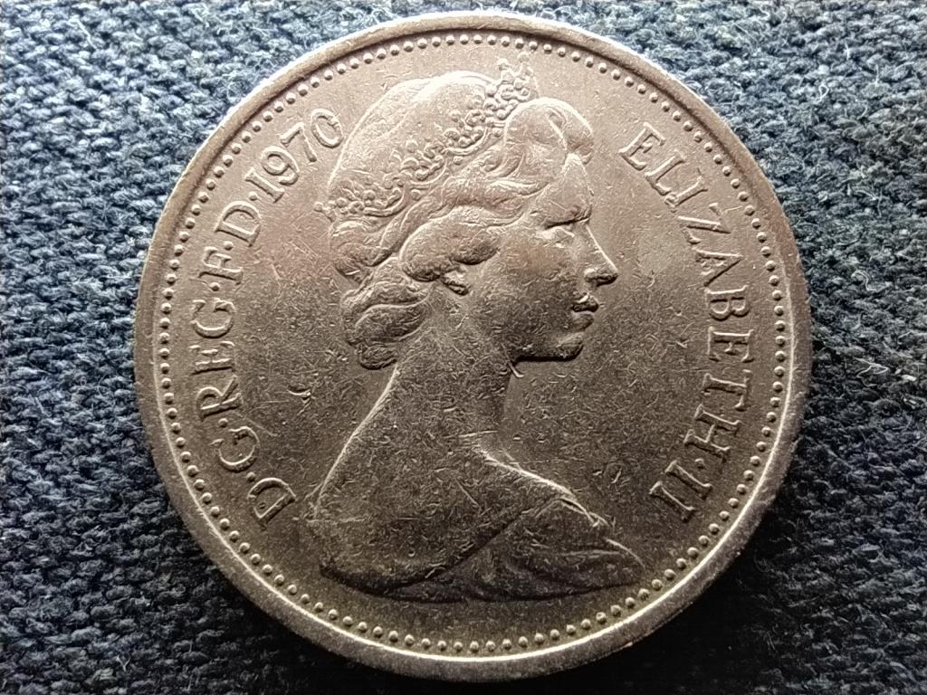 Anglia II. Erzsébet (1952-) 5 Új Penny 1970