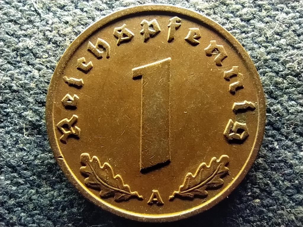 Németország Horogkeresztes 1 birodalmi pfennig 1937 A