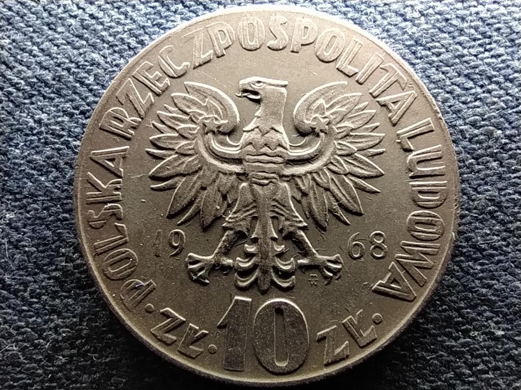Lengyelország 10 Zloty Mikolaj Kopernik 1968 MW