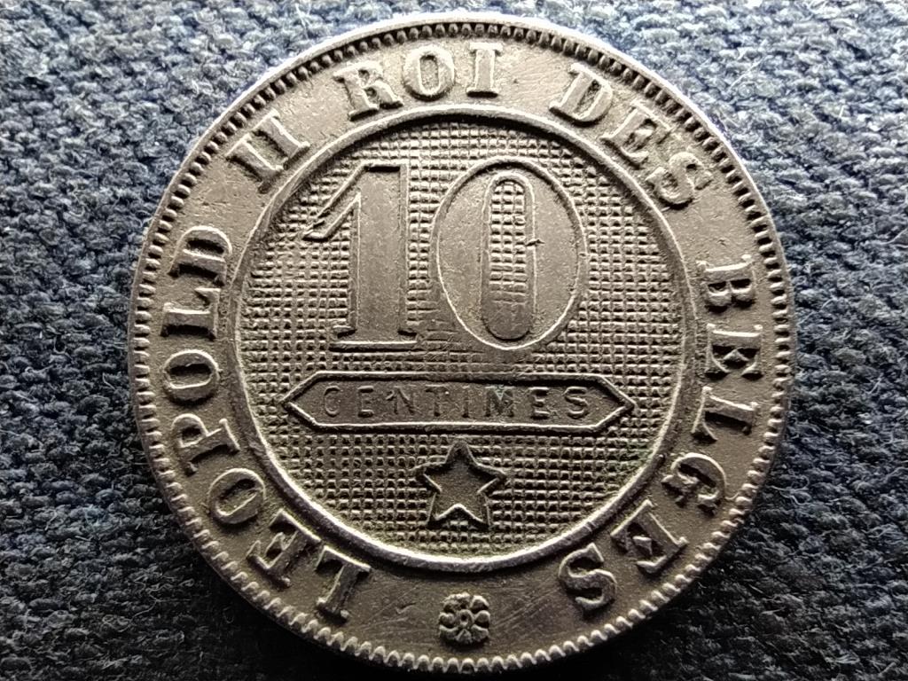 Belgium II. Lipót (1865-1909) 10 centime (francia szöveg) 1894