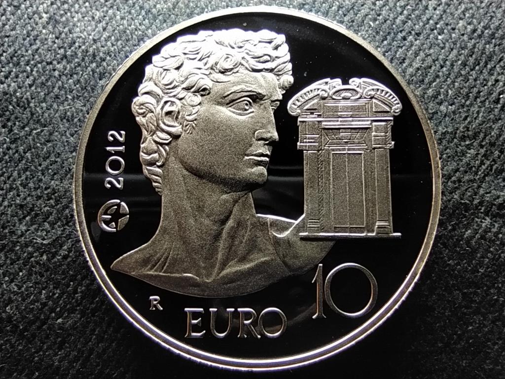 Olaszország Michelangelo Buonarroti .925 ezüst 10 Euro 2012 R PP
