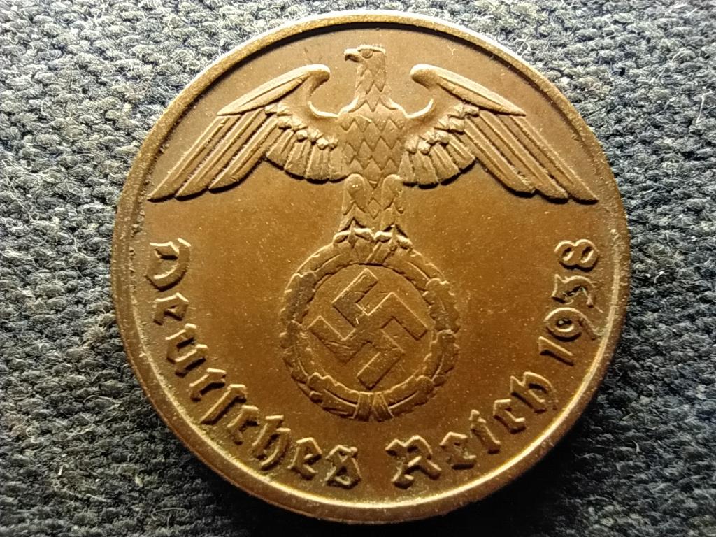 Németország Horogkeresztes 2 birodalmi pfennig 1938 A