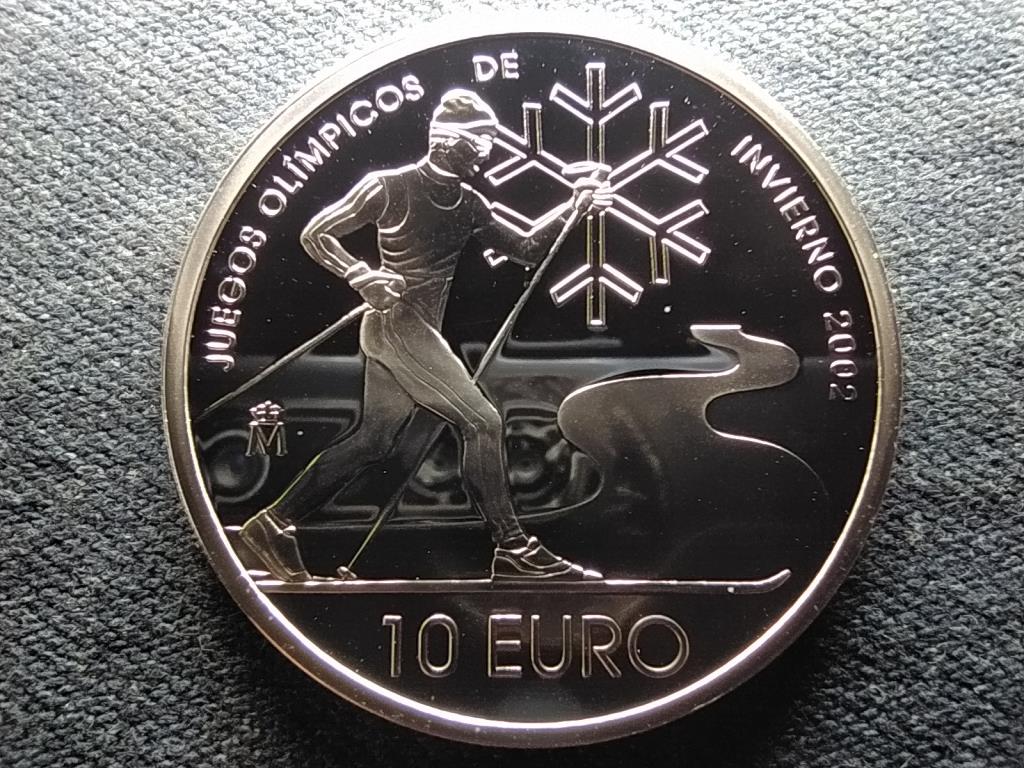 Spanyolország XIX Téli Olimpiai Játékok Salt Lake City .925 ezüst 10 Euro 2002 M P