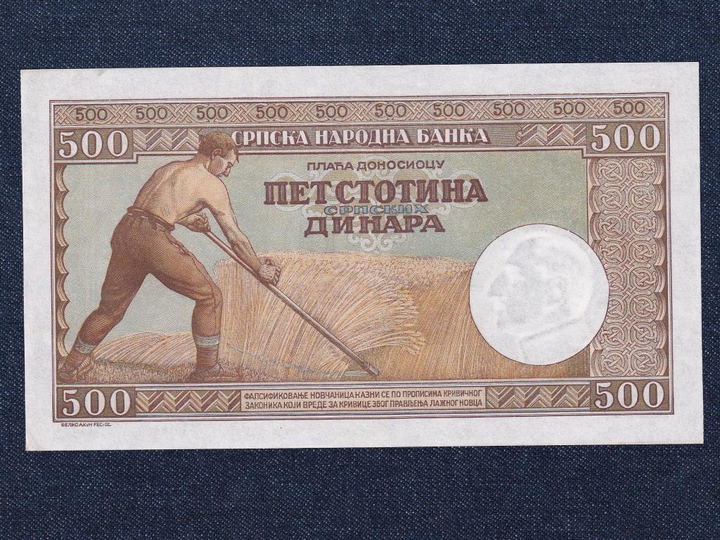 Szerbia 500 dínár bankjegy 1942