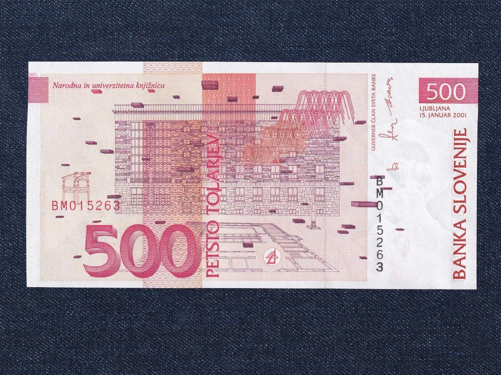 Szlovénia 500 tolar bankjegy 2001